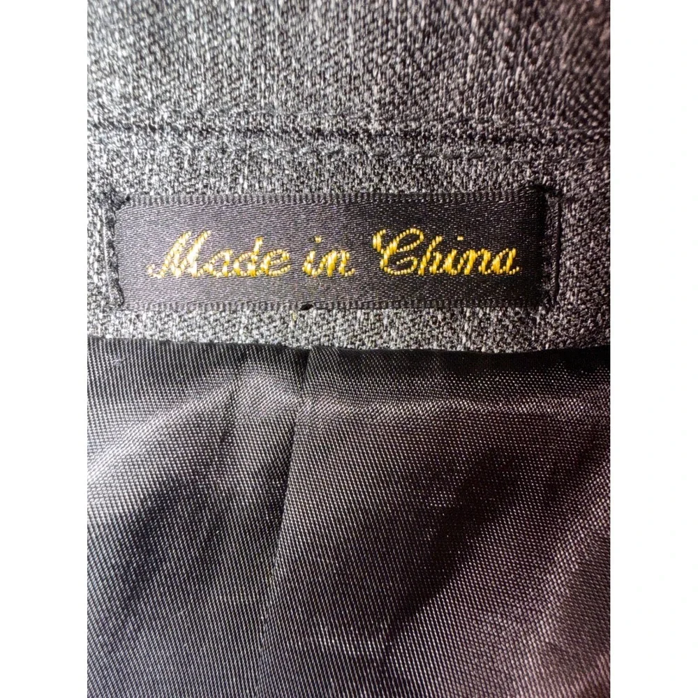 Circle S Mens Western Cowboy Blazer Grey Black  Sport Coat 44L Arrow Detail